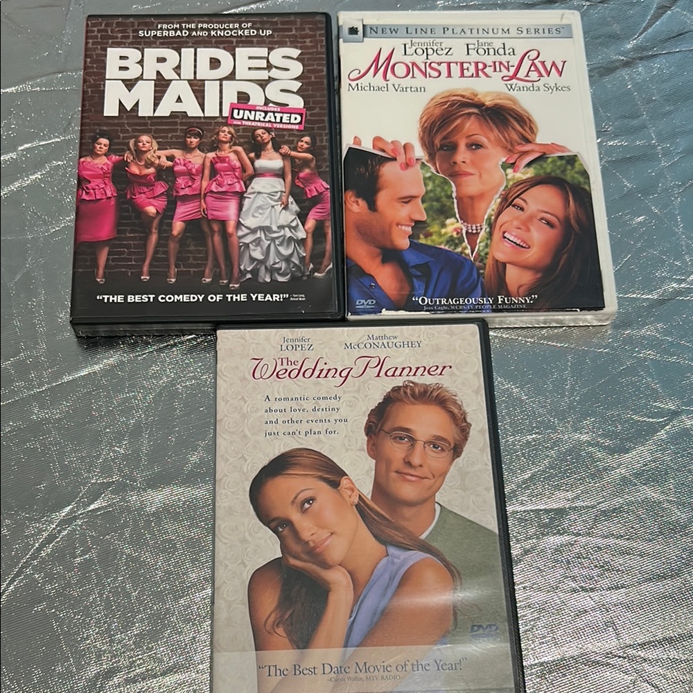 Bridesmaids, Monster-in-Law, and The Wedding Planner DVD Set